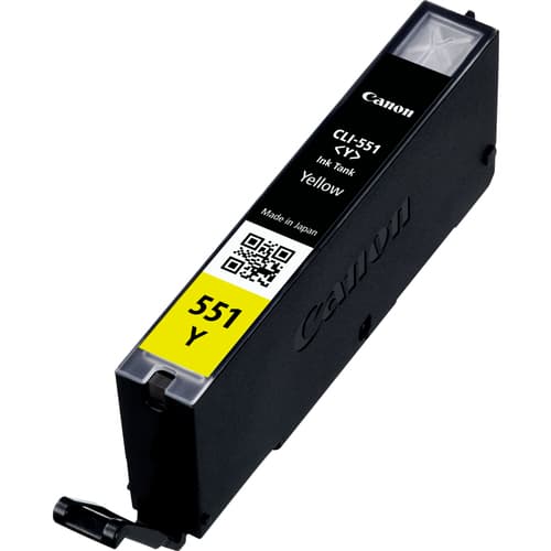 Canon CLI-551 Y - 6511B001 - 1 x Yellow - Ink tank - For PIXMA iP8750,iX6850,MG5550,MG5650,MG5655,MG6450,MG6650,MG7150,MG7550,MX725,MX925