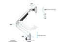 *Non Cancellable/Non Returnable (NCNR)* GAS LIFT ARM SINGLE SILVER HD thumbnail 7
