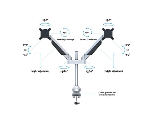 *Non Cancellable/Non Returnable (NCNR)* GAS LIFT ARM DUAL SILVER — view 9