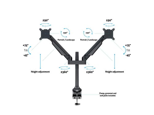 *Non Cancellable/Non Returnable (NCNR)* GAS LIFT ARM DUAL BLACK — view 9