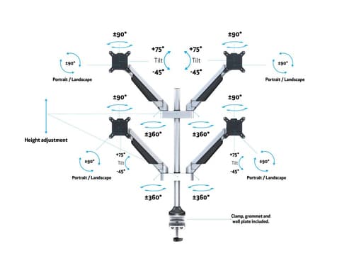 *Non Cancellable/Non Returnable (NCNR)* GAS LIFT ARM QUAD SILVER — view 9