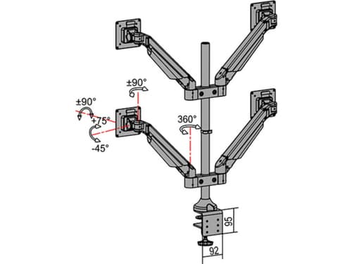 *Non Cancellable/Non Returnable (NCNR)* GAS LIFT ARM QUAD SILVER — view 21