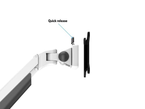 *Non Cancellable/Non Returnable (NCNR)* GAS LIFT ARM QUAD WHITE — view 12