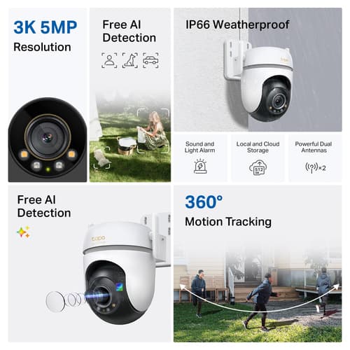 OUTDOOR PAN/TILT SECURITY CAMERA — view 6