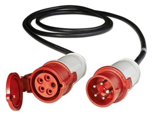 APC Modular IT Power Distribution Cable Extender - Power extension cable - IEC 60309 16A (M) to IEC 60309 16A (F) - AC 400 V - 6 m - for P/N: SY16K48H-PDNB, SY32K48H-PDNB, SY48K48H-PDNB, SY64K96H-NB, SY96K160H-NB, SY96K96H-NB