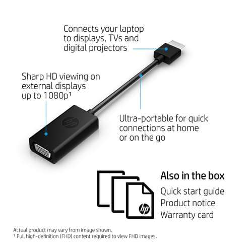 HP HDMI TO VGA ADAPTER ALL — view 5