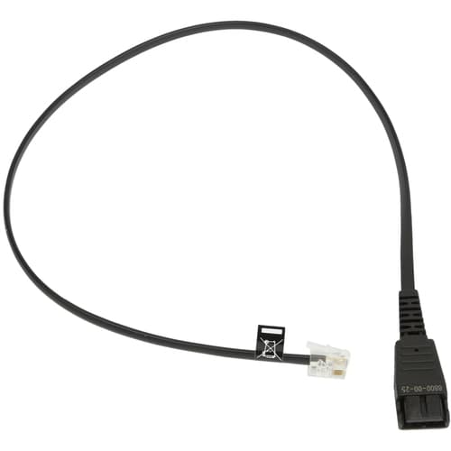 Jabra - Headset cable - RJ-10 male to Quick Disconnect male - charcoal - for Jabra GN 2100, GN 2200 Duo, GN 2200 Mono