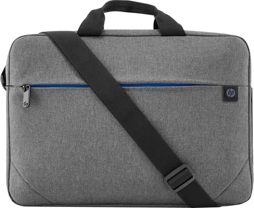 HP Prelude Top Load - Notebook carrying case - 15.6" - black & grey, blue zipper