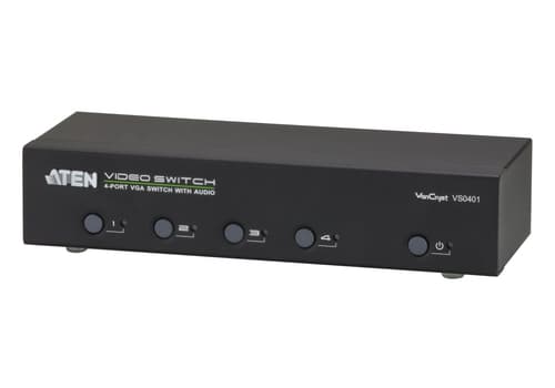ATEN VanCryst VS0401 - Video/audio switch - 4 x VGA / audio - desktop