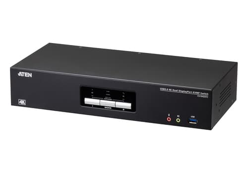 ATEN CS1942ATC - KVM / audio / serial / USB switch - 2 x KVM / audio / serial / USB - 1 local user - desktop — view 1