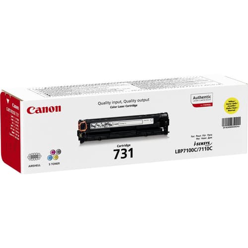 Canon 731 Y - 6269B002 - 1 x Yellow - Toner Cartridge - For iSENSYS LBP7100Cn,LBP7110Cw,MF8230Cn,MF8280Cw — view 3