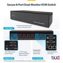 StarTech.com - KVM / audio / USB switch - 8 x KVM / audio / USB - 1 local user - desktop - TAA Compliant thumbnail 4