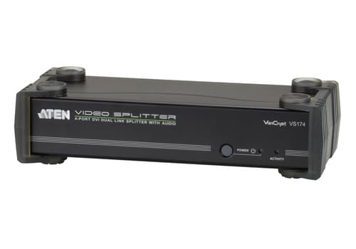 ATEN VanCryst VS174 - Video/audio splitter - 4 x DVI + 4 x audio - desktop — view 1