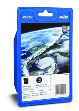 Brother LC985BK - Black - original - blister with acoustic / electromagnetic alarm - ink cartridge - for Brother DCP-J125, DCP-J140, DCP-J315, DCP-J515, MFC-J220, MFC-J265, MFC-J410, MFC-J415