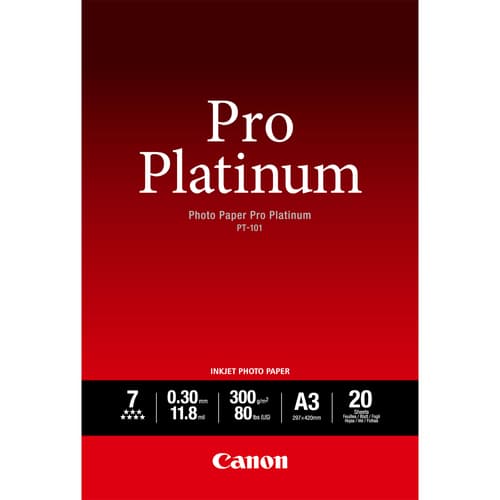 Canon Photo Paper Pro Platinum - Photo paper - A3 (297 x 420 mm) - 300 g/m2 - 20 sheet(s)