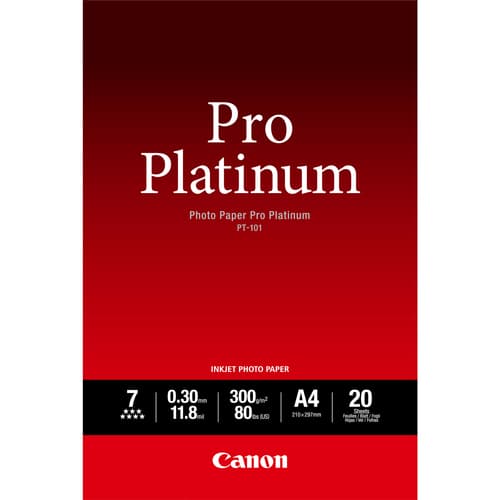 Canon Photo Paper Pro Platinum - Photo paper - A4 (210 x 297 mm) - 300 g/m2 - 20 sheet(s)