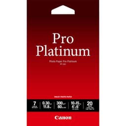 Canon Photo Paper Pro Platinum - Photo paper - 100 x 150 mm - 300 g/m2 - 20 sheet(s)