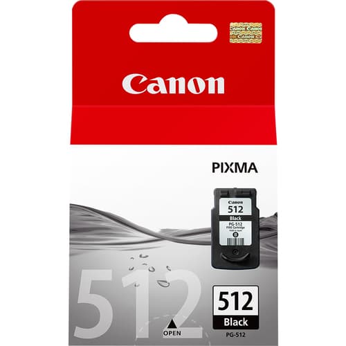 Canon PG-512 - 2969B001 - 1 x Black - Ink Cartridge - For PIXMA MP230,MP252,MP270,MP280,MP282,MP495,MP499,MX340,MX350,MX360,MX410,MX420