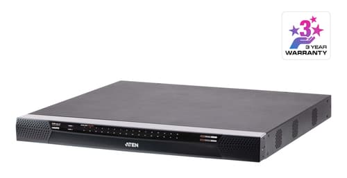 ATEN KN4032VB - KVM switch - CAT5 - 32 x KVM port(s) - 1 local user - 4 IP users - rack-mountable — view 1