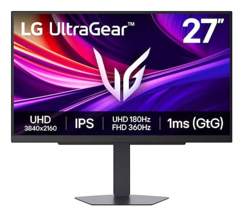 27" 4K UHD 180Hz Gaming Monitor with HDMI 2.1 & Height Adjustable Stand