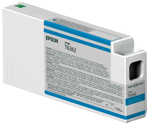 Epson Ink Cartridges, Ultrachrome HDR, T636200, Singlepack, 1 x 700.0 ml Cyan