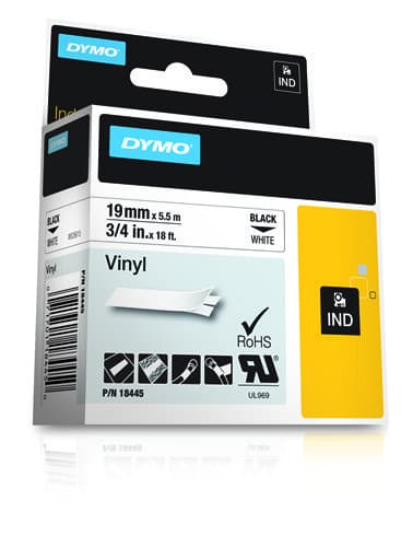 18445 DYMO TAPE BLACK ON WHITE 19MM — view 4