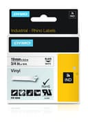 18445 DYMO TAPE BLACK ON WHITE 19MM thumbnail 1