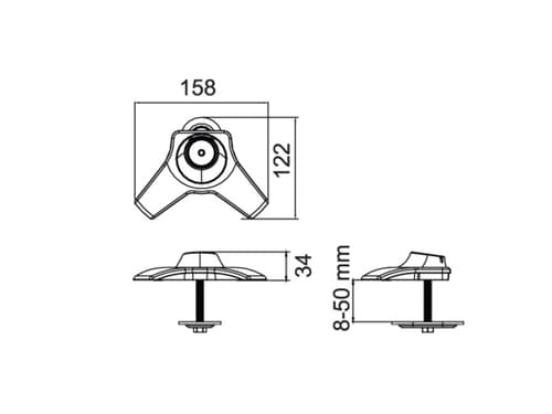 *Non Cancellable/Non Returnable (NCNR)* SINGLE DUAL TRIPLE STAND GROMMET — view 12