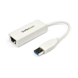 StarTech.com USB 3.0 to Gigabit Ethernet Network Adapter - 10/100/1000 NIC - USB to RJ45 LAN Adapter for PC Laptop or MacBook (USB31000SW) - Network adapter - USB 3.0 - Gigabit Ethernet - white