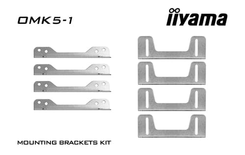 Iiyama OMK5-1 - Mounting kit (8 brackets) - for touch screen - screen size: 16" — image 1