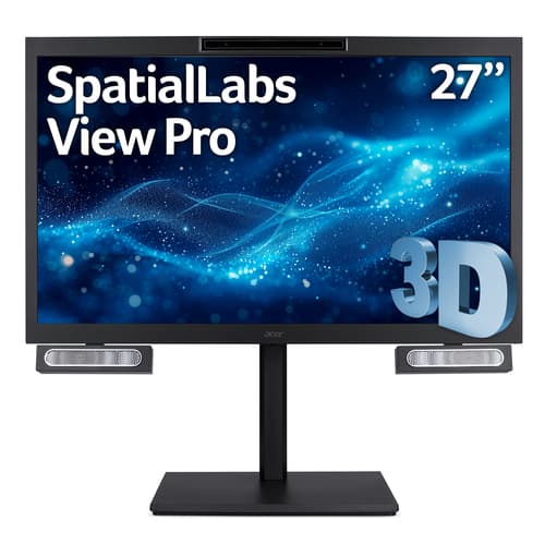 Acer SpatialLabs View Pro 27 ASV27-2P - LCD monitor - 27" - 3840 x 2160 4K UHD (2160p) @ 160 Hz - AHVA - 400 cd/m� - 5 ms - HDMI, DisplayPort, USB-C - speakers — view 10