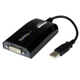 StarTech.com USB to DVI Adapter - 1920x1200 - External Video & Graphics Card - Dual Monitor Display Adapter Cable - Supports Mac & Windows (USB2DVIPRO2) - USB / DVI adapter - USB (M) to DVI-I (F) - USB 2.0 - 27 m - 1920 x 1200 (WUXGA) support - black - for P/N: DVIDDMM10, DVIDDMM6, DVIDSMM10, DVIMM6, DVISPL1DD, HDDVIMM3, HDMIDVIMM10, HDMIDVIMM6