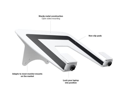 *Non Cancellable/Non Returnable (NCNR)* M LAPTOP HOLDER GAS LIFT ARM WHITE — view 13