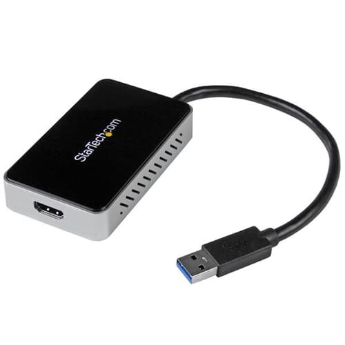 StarTech.com USB 3.0 to HDMI & DVI Adapter with 1x USB Port - External Video & Graphics Card Adapter - Dual Monitor Hub - Supports Windows (USB32HDEH) - Docking station - USB 3.0 - HDMI - TAA Compliant - for P/N: HDDVIMM3, HDMM12, HDMM15, HDMM1MP, HDMM2MP, HDMM3, HDMM3MP, HDMM50A, HDMM6, HDPMM50