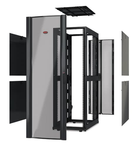 APC NetShelter SX - Rack open frame - black - 42U - 19" — view 1