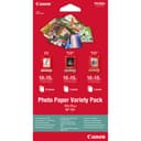 Canon Variety Pack VP-101 - 100 x 150 mm 15 sheet(s) photo paper kit - for PIXMA MG2550, MG3550, MG3650, MG5750, MG5751, MG6450, MG6850, MG7150, MG7750, MG7751 thumbnail 1