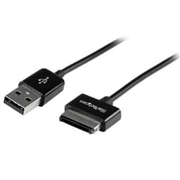 StarTech.com 3m Dock Connector to USB Cable ASUS Transformer Pad / Eee Pad - Charging / data cable - ASUS 40-pin Dock Connector male to USB male - 3 m - double shielded - black - for ASUS Transformer Pad TF300T, TF300TG, TF300TL