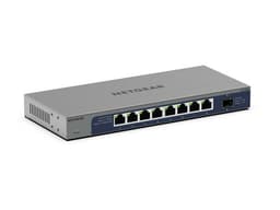 NETGEAR GS108X - Switch - unmanaged - 8 x 10/100/1000 + 1 x 10Gb Ethernet SFP+ (uplink) - desktop, wall-mountable