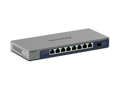 NETGEAR GS108X - Switch - unmanaged - 8 x 10/100/1000 + 1 x 10Gb Ethernet SFP+ (uplink) - desktop, wall-mountable