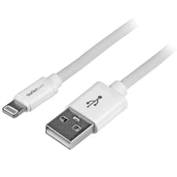 StarTech.com 2m (6ft) Long White Apple 8-pin Lightning Connector to USB Cable for iPhone / iPod / iPad