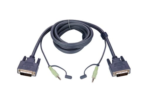 ATEN 2L-7D02V - Video / audio cable - mini-phone stereo 3.5 mm, DVI-I (M) to mini-phone stereo 3.5 mm, DVI-I (M) - 1.8 m
