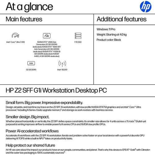 HP Z2 SFF G1i U7265 32GB/1TB PC United Kingdom - UK English localization — view 4