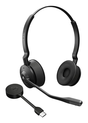 Jabra Engage 55 SE Stereo - Headset - on-ear - DECT - wireless - USB-C via DECT adapter - UC certified