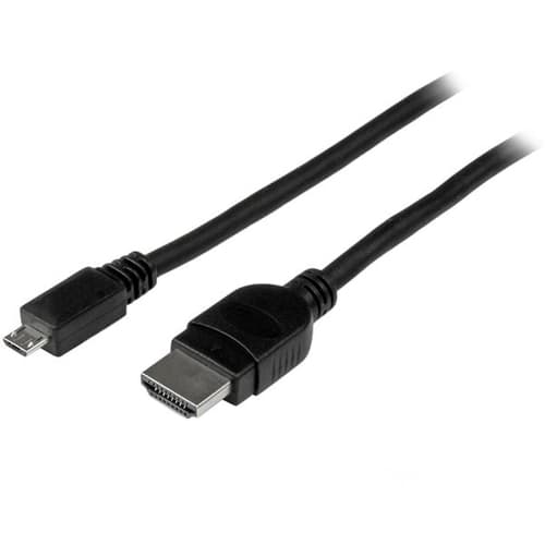 StarTech.com 3m Passive Micro USB to HDMI� MHL Cable - Micro USB Male to HDMI Male MHL Cable - 1080p Video 7.1 Channel Digital Audio (MHDPMM3M) - Video / audio cable - Micro-USB Type B male to HDMI male - 3 m - shielded - black