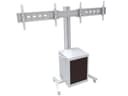 *Non Cancellable/Non Returnable (NCNR)* STAND 180 DUAL MEDIABOX SILVER thumbnail 1