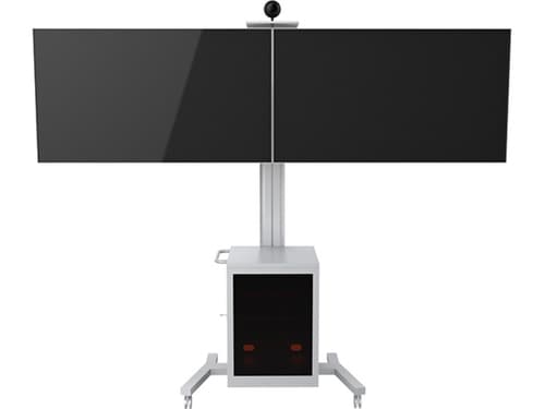 *Non Cancellable/Non Returnable (NCNR)* STAND 180 DUAL MEDIABOX SILVER — view 4