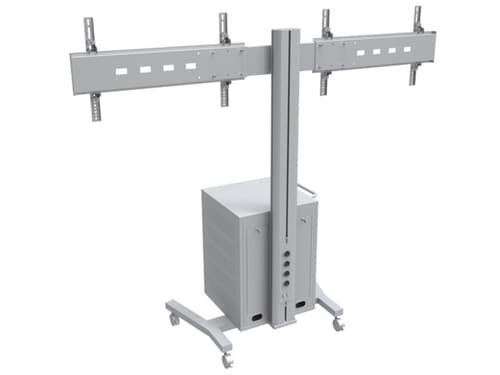 *Non Cancellable/Non Returnable (NCNR)* STAND 180 DUAL MEDIABOX SILVER — view 3
