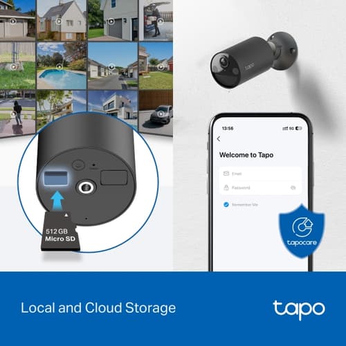 Tapo C411 V1 - Network surveillance camera - outdoor - dustproof / waterproof - colour (Day&Night) - 3 MP - 2304 x 1296 - 2K - fixed focal - audio - wireless - Wi-Fi - H.264 — view 6