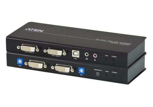 ATEN CE 604 Local and Remote Units - KVM / audio / serial extender - USB - up to 60 m — view 1
