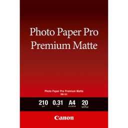 Canon Pro Premium PM-101 - Smooth matte - 310 micron - A4 (210 x 297 mm) - 210 g/m� - 20 sheet(s) photo paper - for PIXMA PRO-1, PRO-10, PRO-100